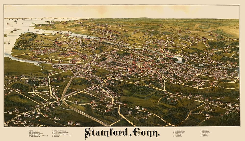 Stamford Connecticut - Burleigh 1883