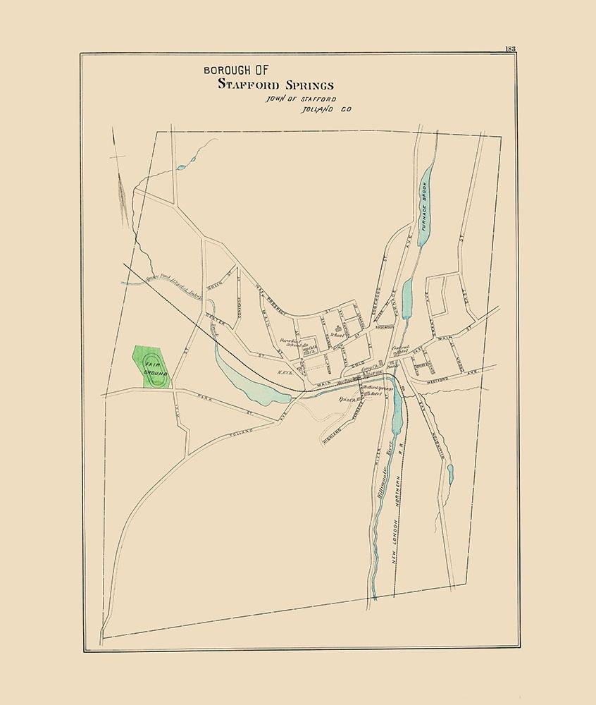 Stafford Springs Connecticut - Hurd 1893