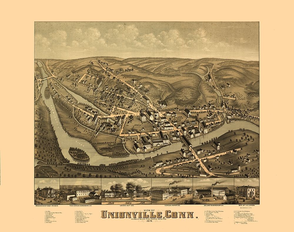 Unionville Connecticut - Bailey 1878