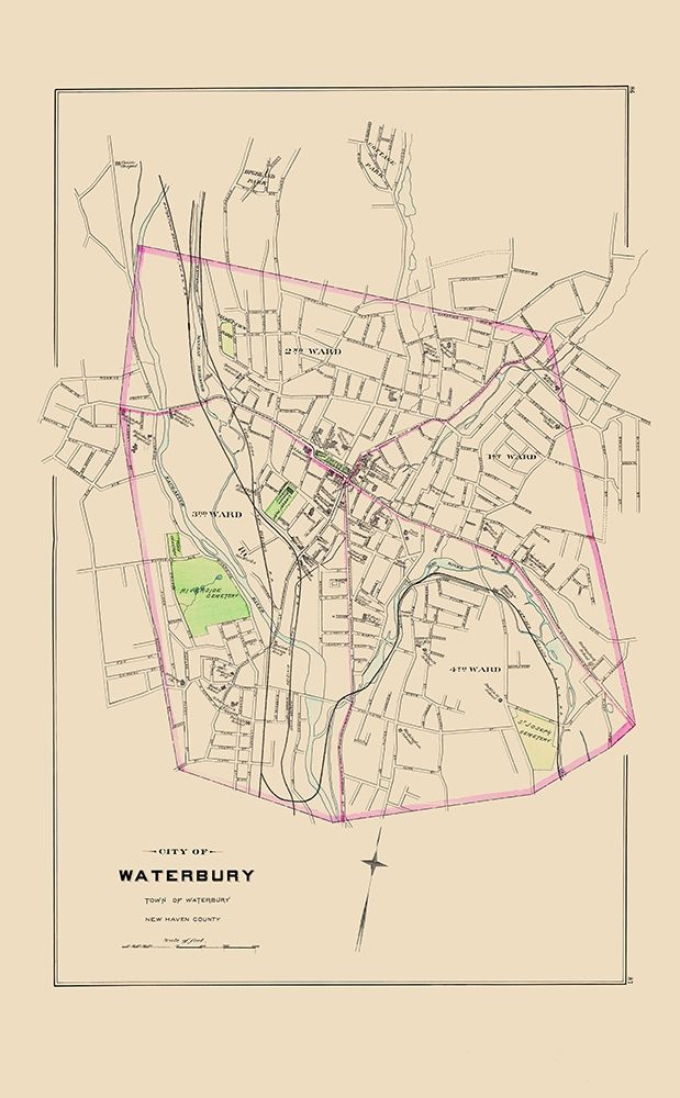 Waterbury Connecticut - Hurd 1893