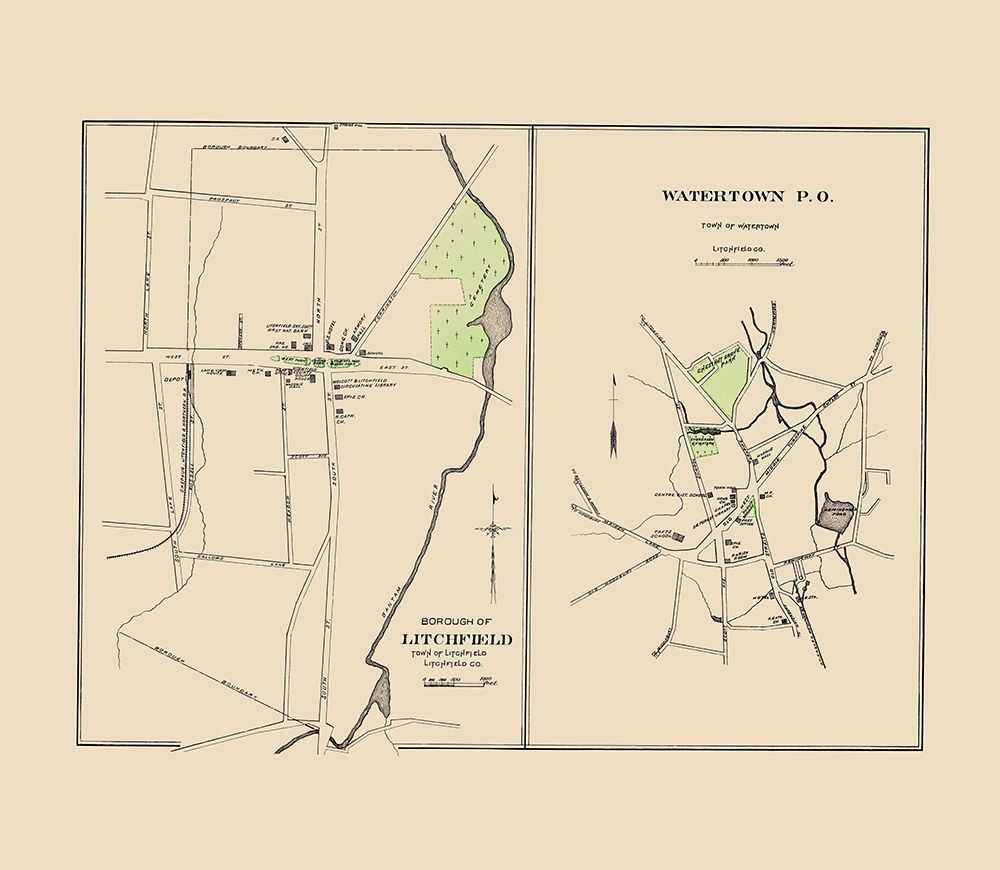 Watertown, Litchfield Connecticut - Hurd 1893