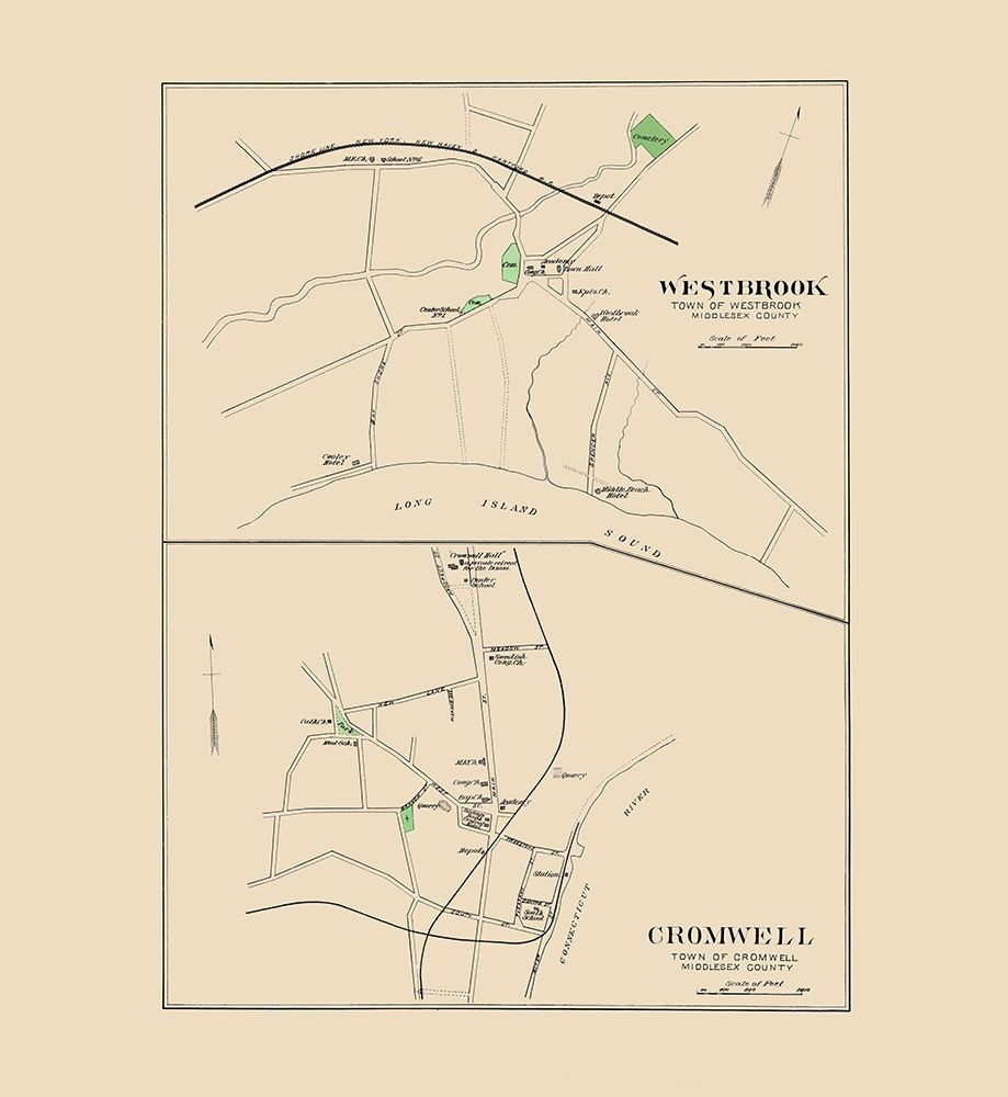 Westbrook, Cromwell Connecticut - Hurd 1893