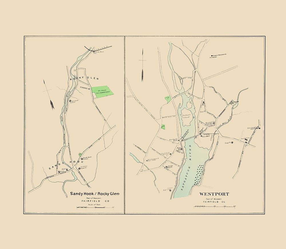 Westport, Sandy Hook, Rocky Glen Connecticut