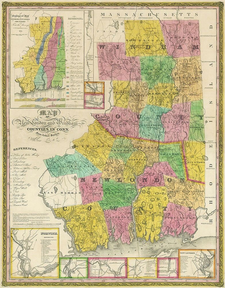 Windham  New London Connecticut - Lester 1833