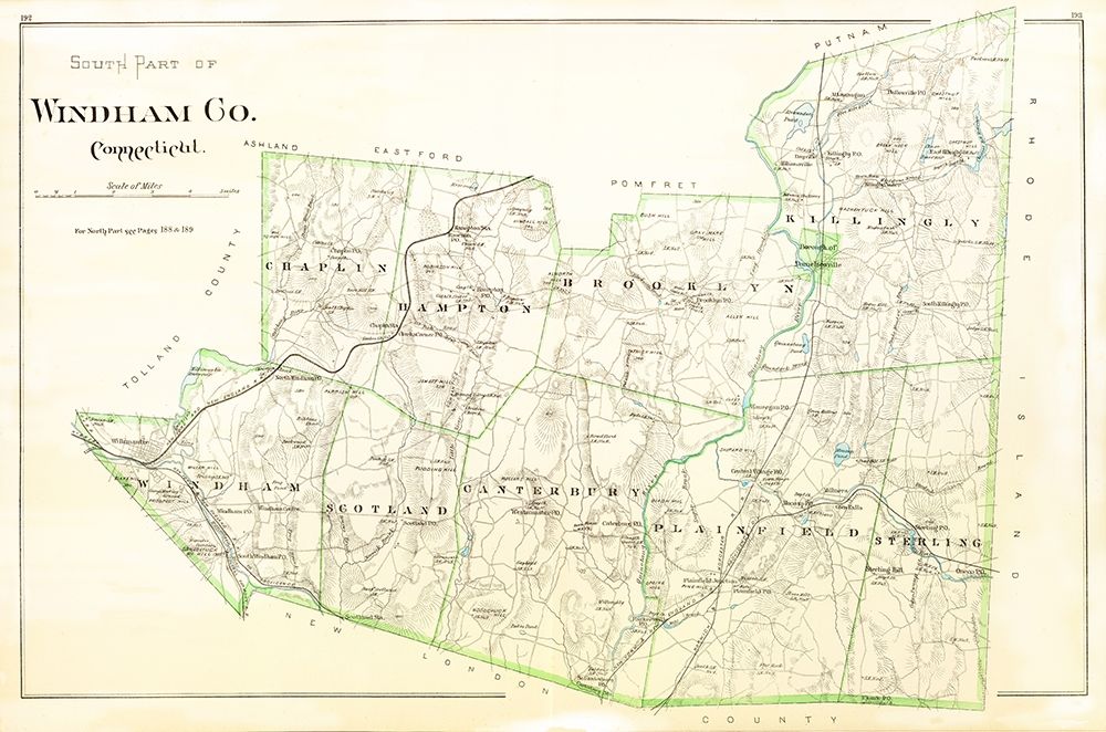 Windham  South Connecticut - Hurd 1851