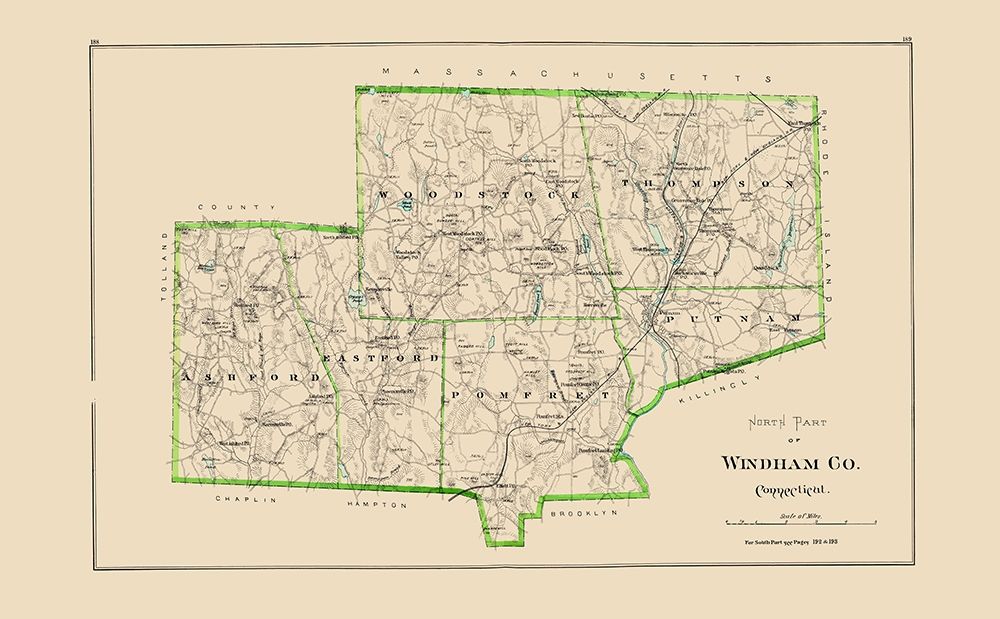 North Windham County Connecticut - Hurd 1893