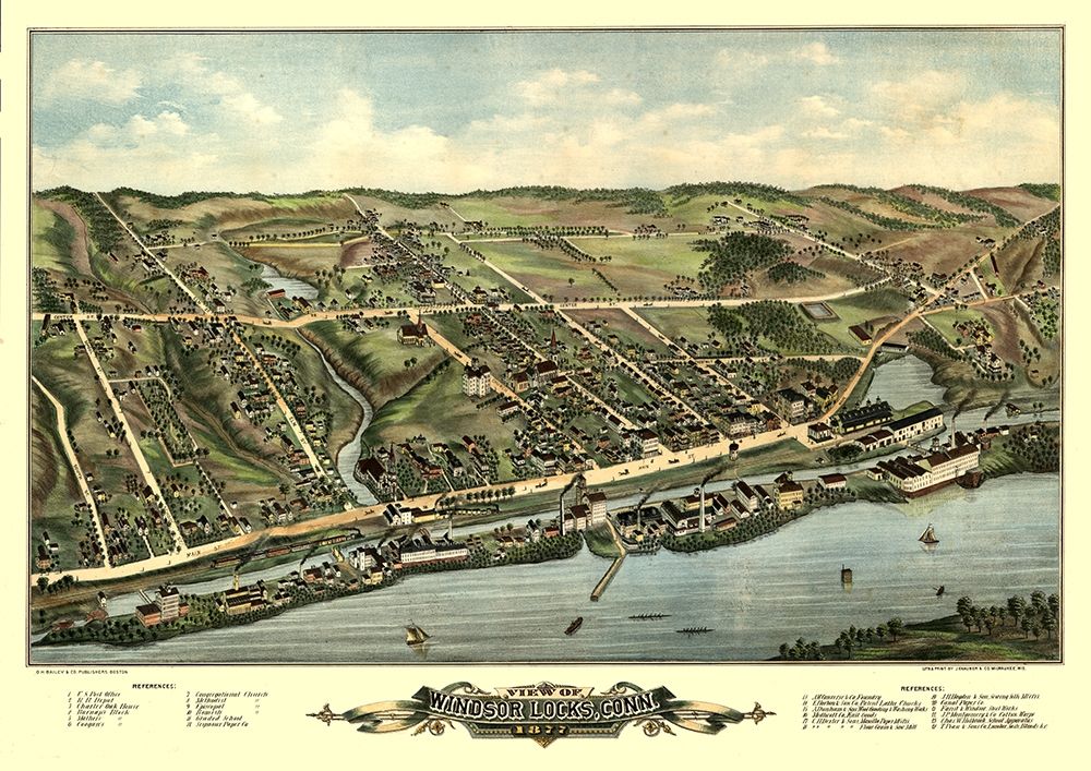 Windsor Locks Connecticut - Bailey 1877