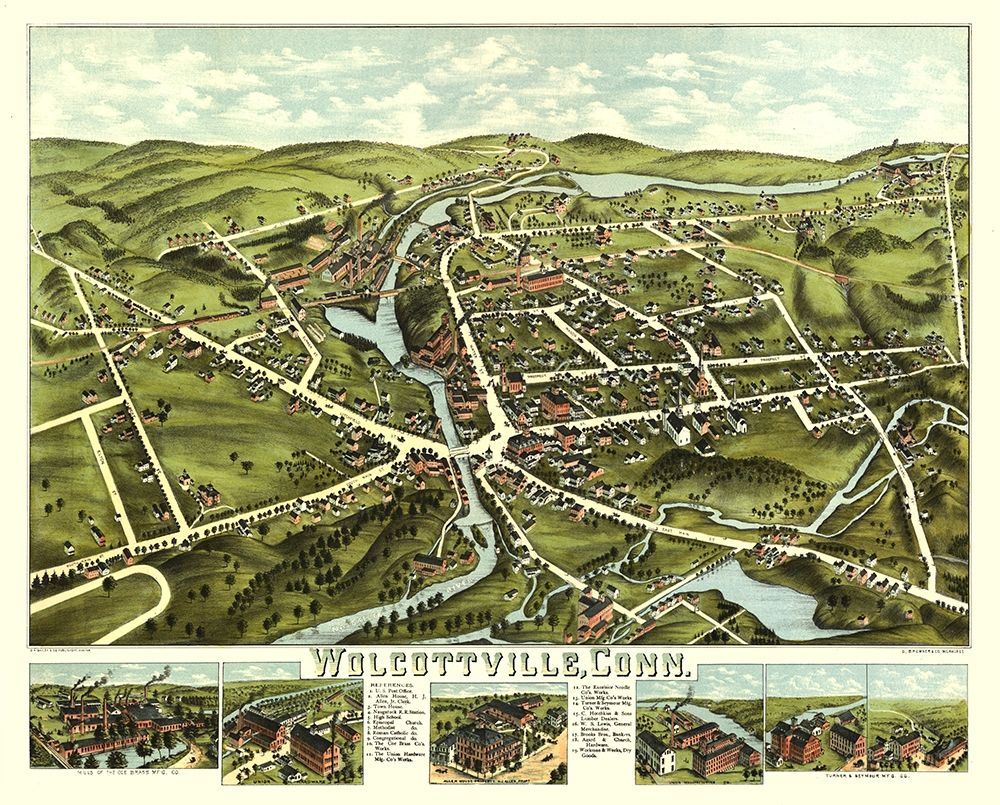 Wolcottville Connecticut - Bailey 1875