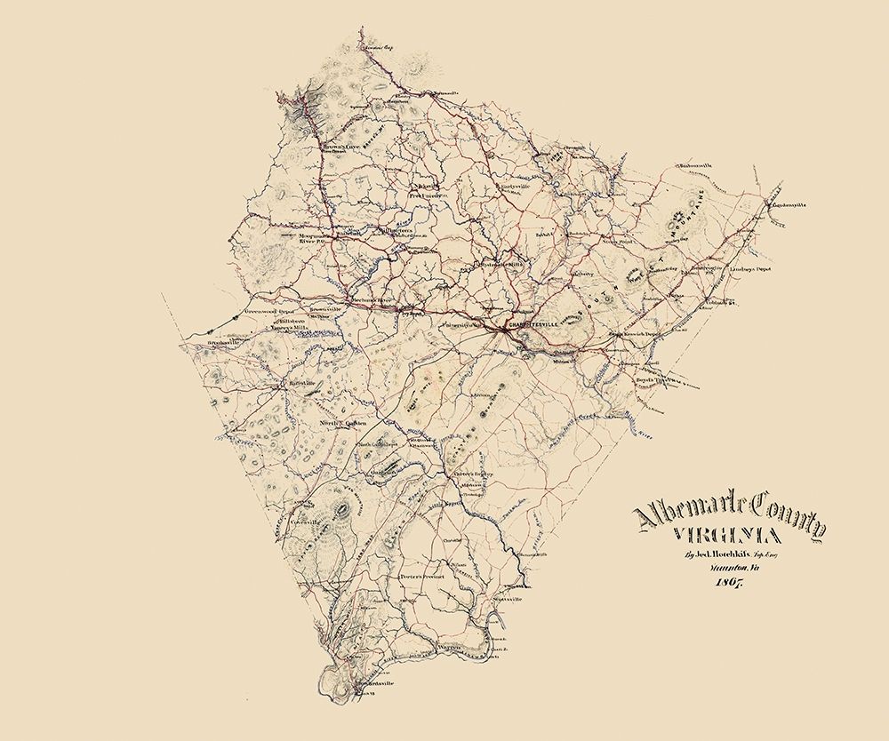 Albemarle County Virginia - Hotchkiss 1867