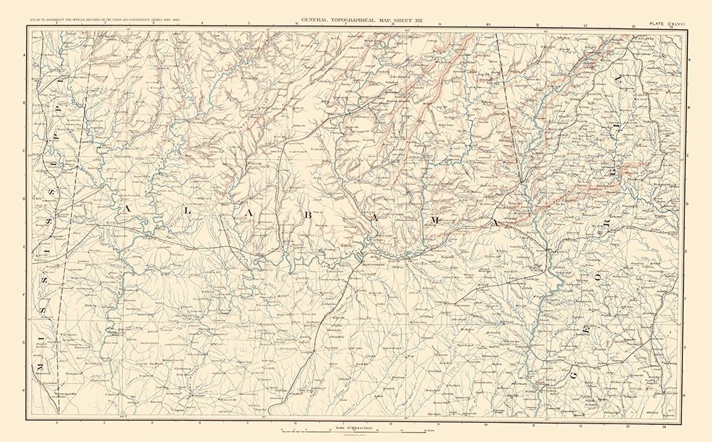 Confederate Armies Mississippi Alabama Georgia