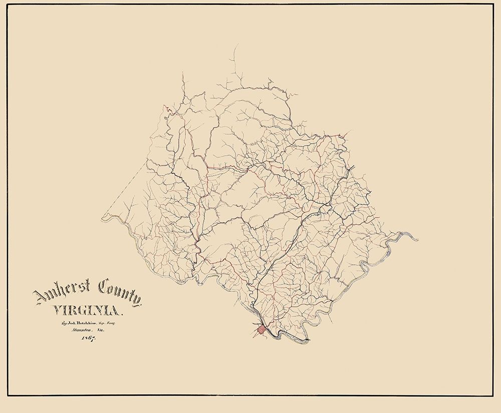 Amherst County Virginia - Hotchkiss 1867
