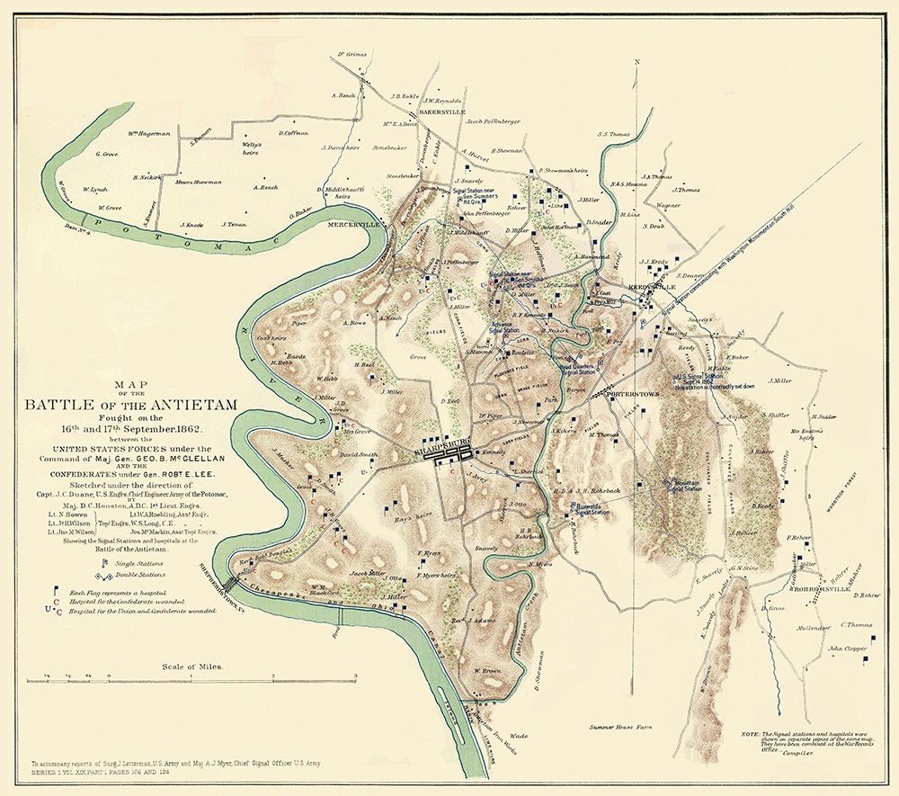 Antietam Battle Pennsylvania - Houston 1862
