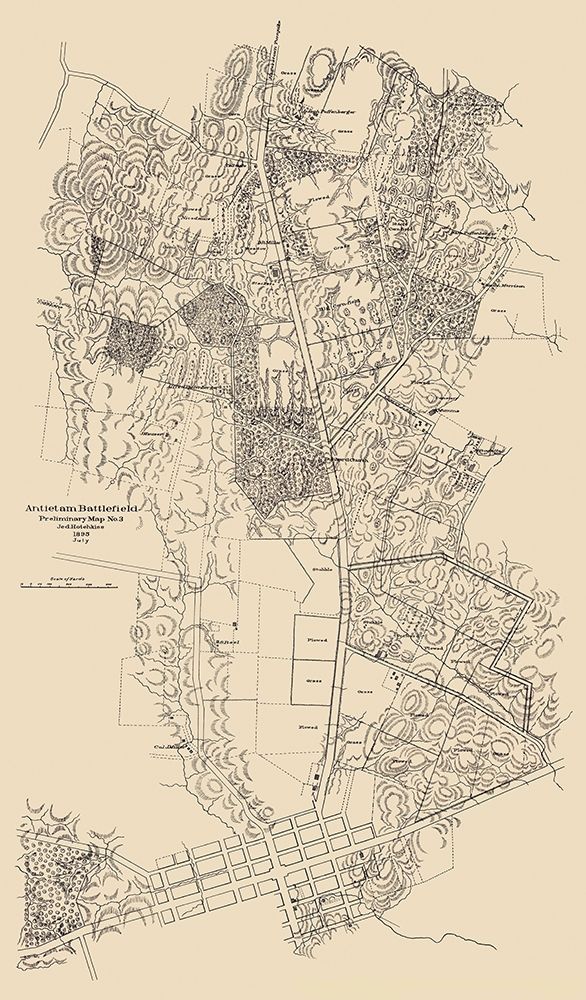 Antietam Battlefield Preliminary - Hotehkiss 1895