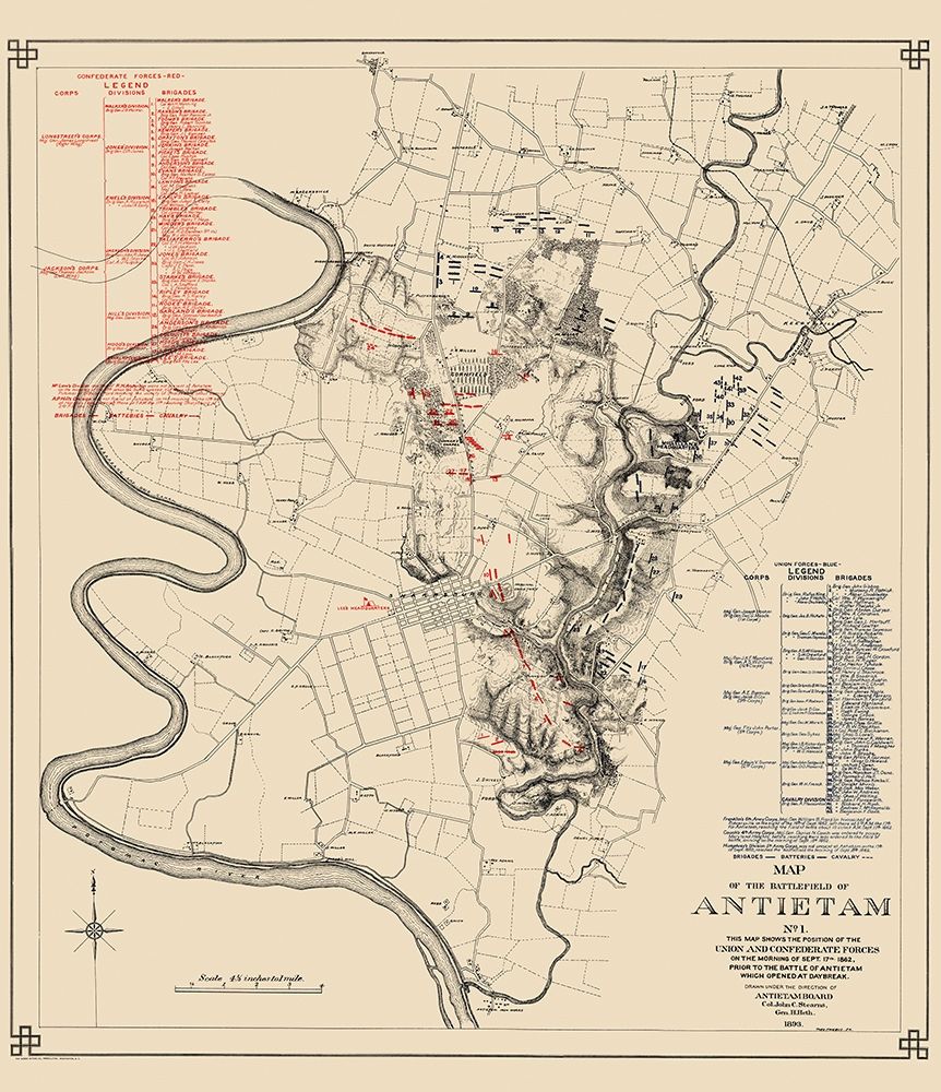 Antietam No. 1  Battlefield - Stearns 1862