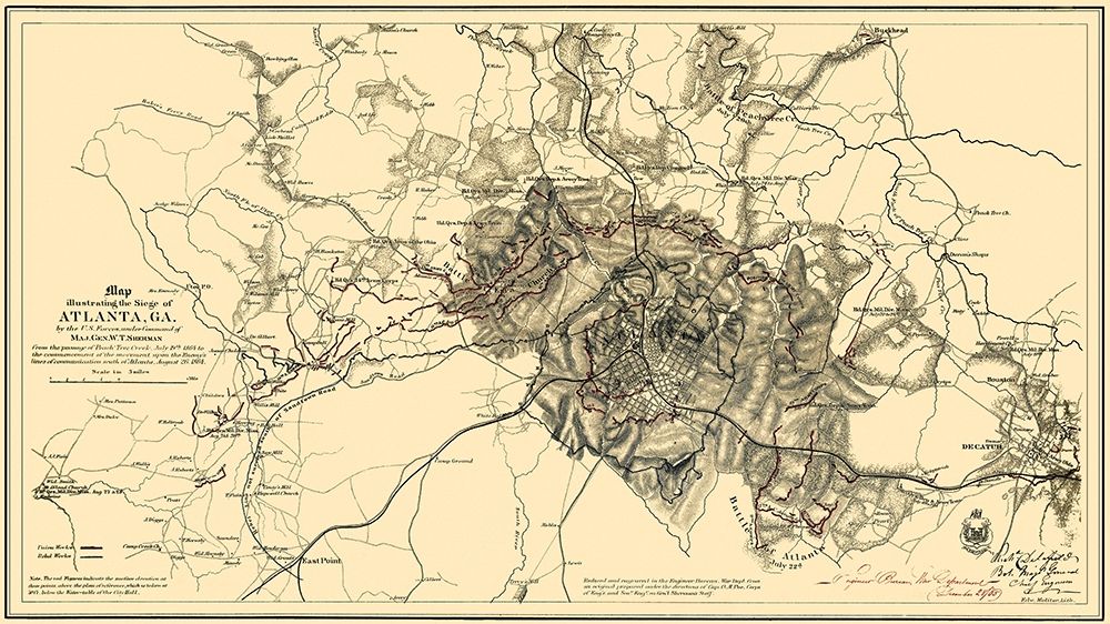 Siege of Atlanta Georgia - Sherman 1865