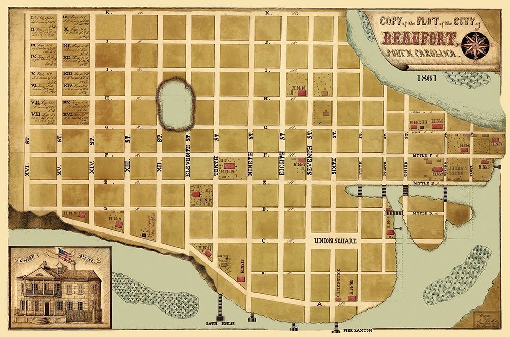 Beaufort South Carolina - Schelten 1861