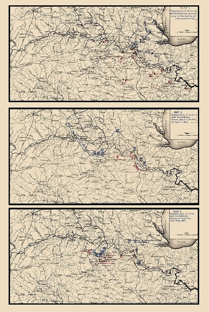 Battle of Chancellorsville Virginia  - 1863