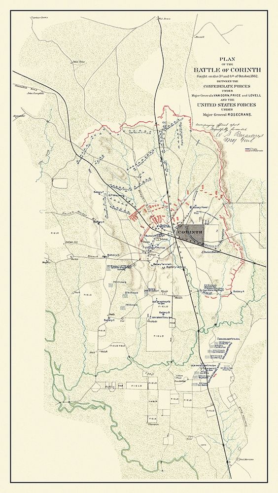 Battle of Corinth Mississippi - Rosecrans 1862