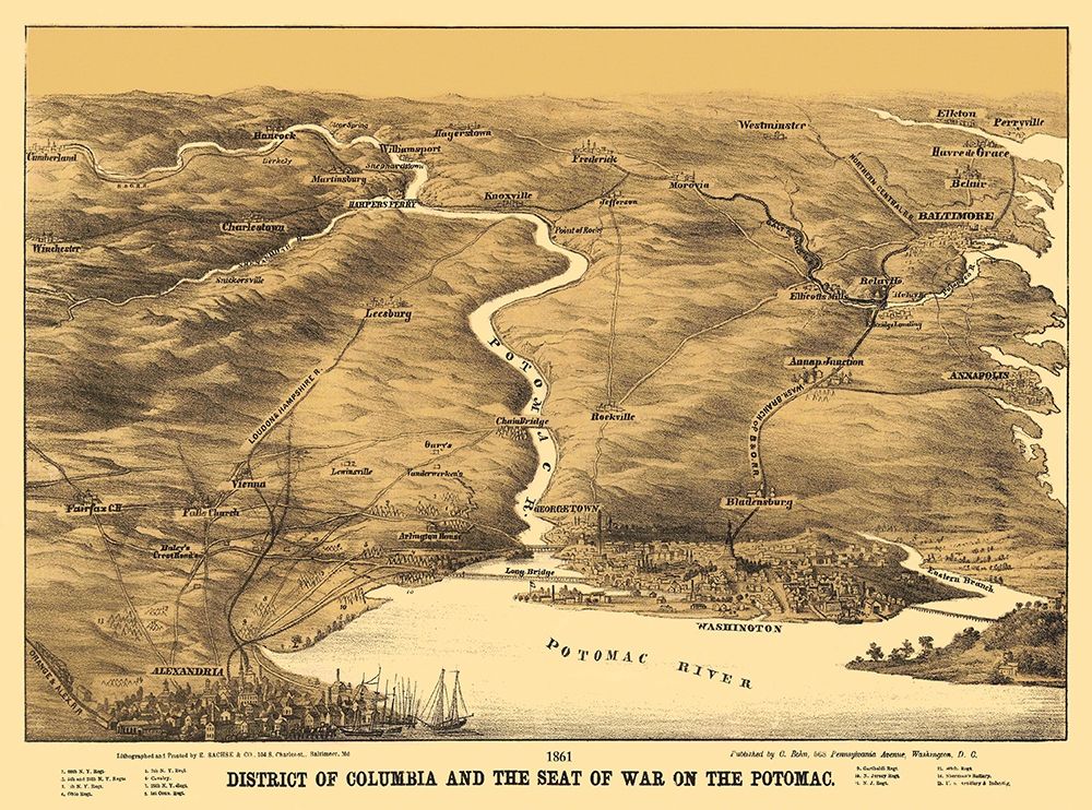 District of Columbia Seat of War On Potomac