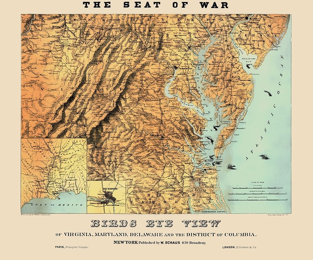 War of Virginia Maryland Delaware Washington DC