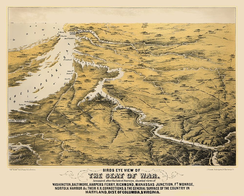 War of Maryland Virginia Washington DC - 1860