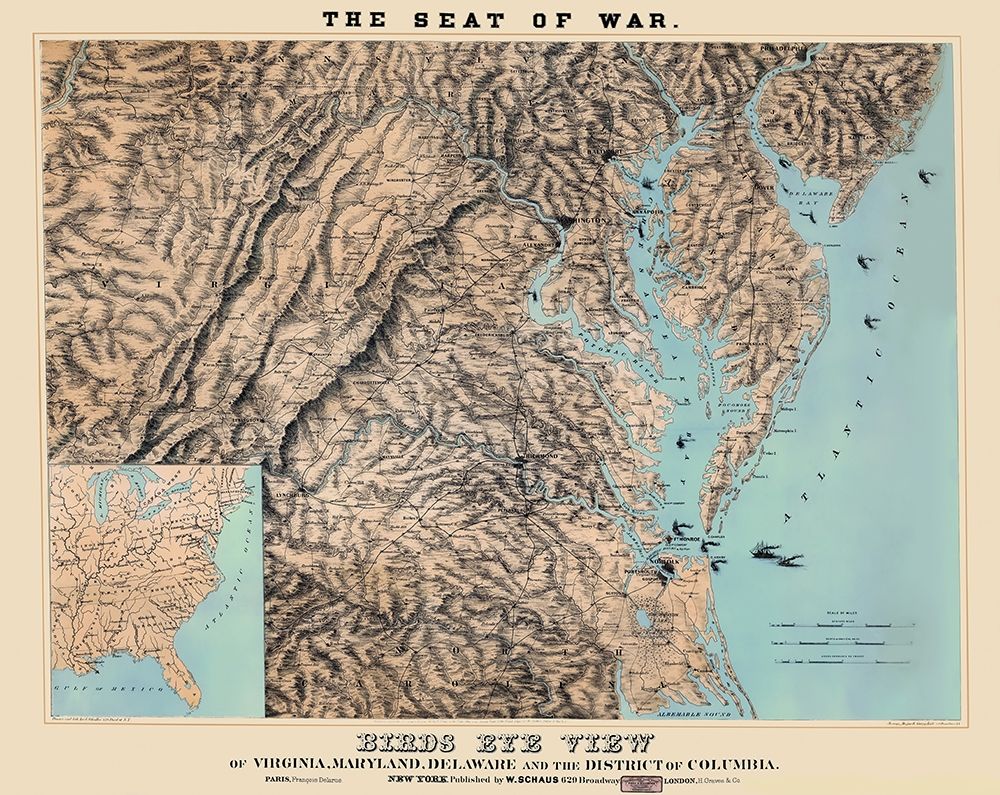 War of Virginia Maryland Delaware Washington DC