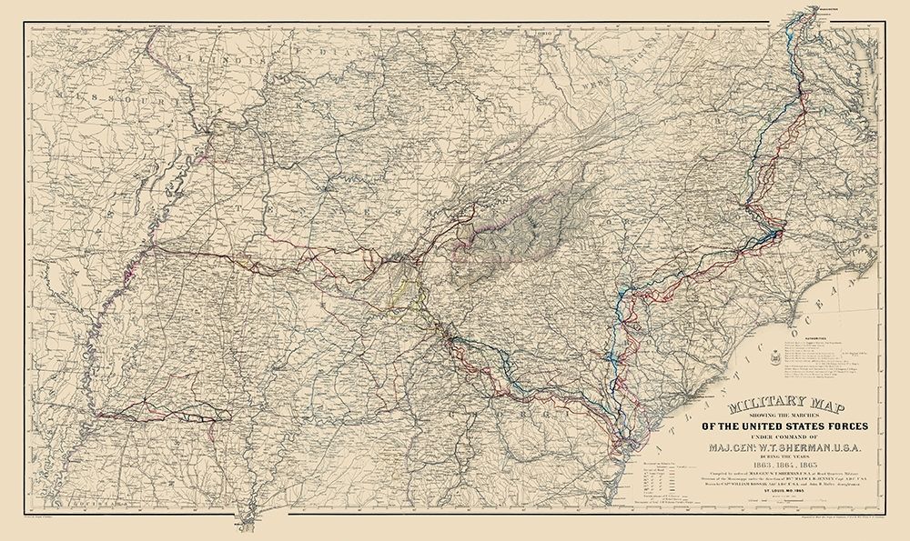 Marches of United States Forces - Sherman 1865