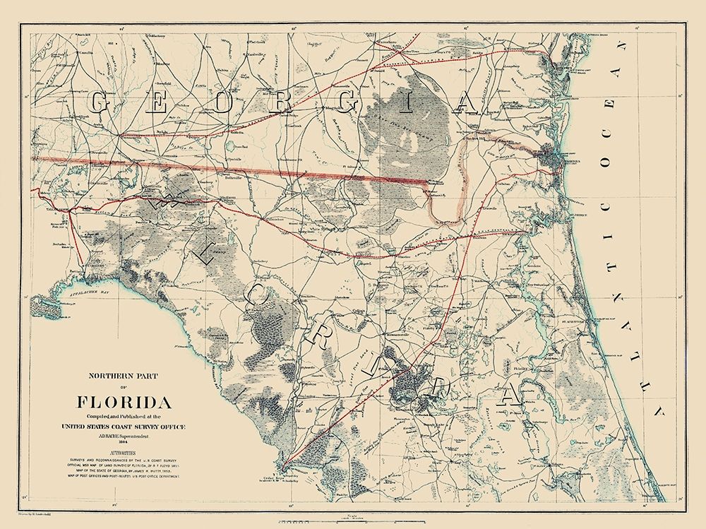 Northern Florida - Bache 1864