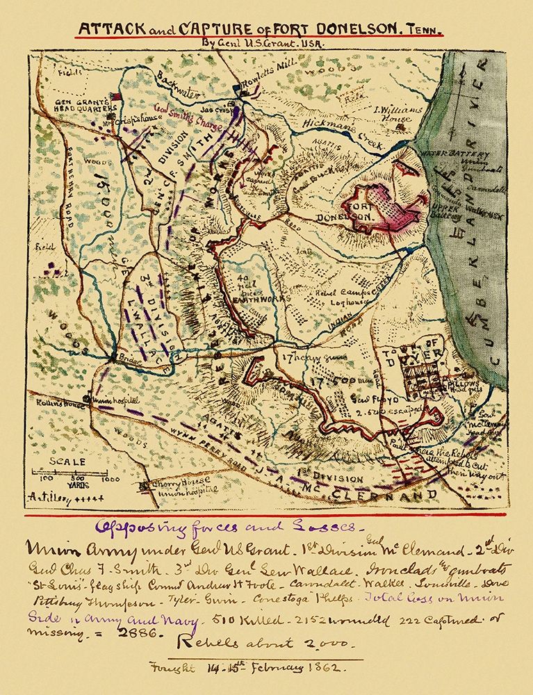 Attack Capture of Fort Donelson Tennessee