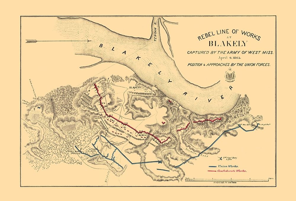 Fort Blakely Battle - US Army Corps 1865