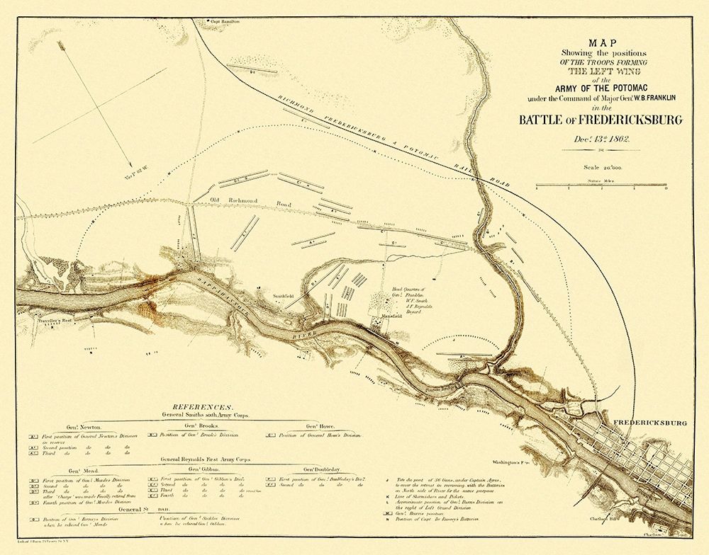 Battle of Fredericksburg Virginia - Bien 1862
