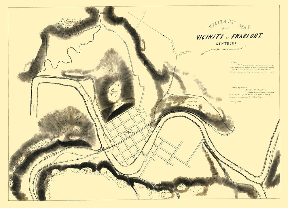 Frankfort Kentucky Area Military - Brooks 1863