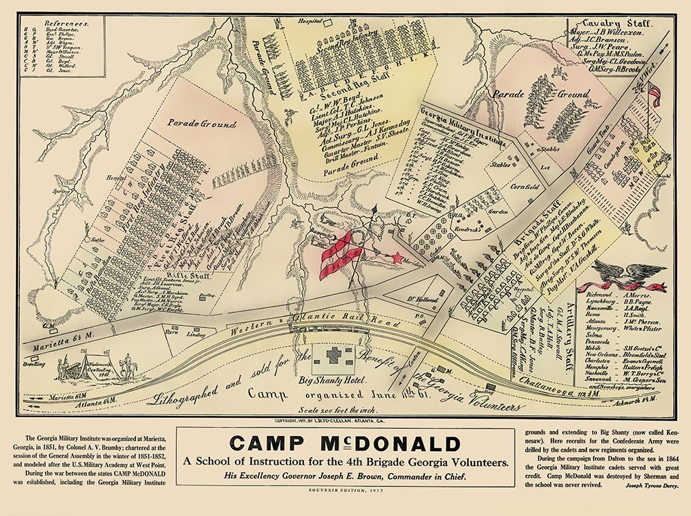Camp McDonald 4th Brigade Georgia - McClellan 1917