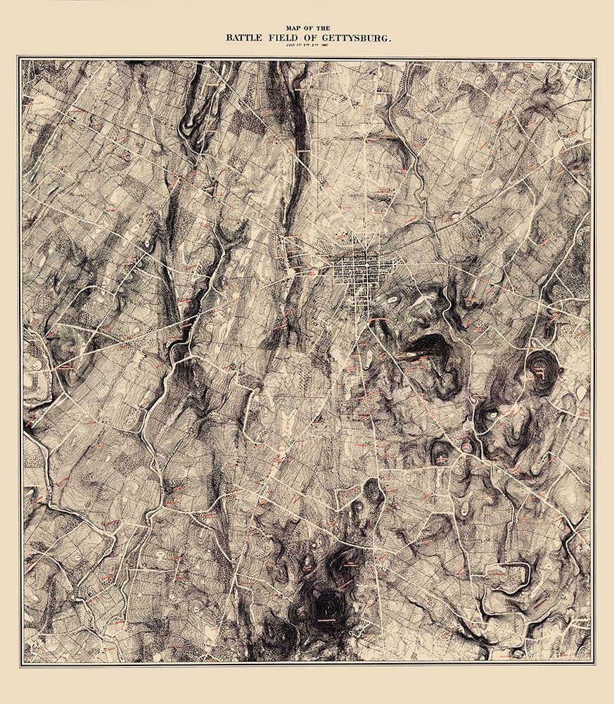 Battle Field of Gettysburg Landowner - 1863