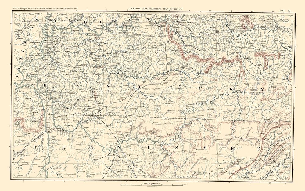 Illinois Indiana Kentucky Tennessee - Bien 1895