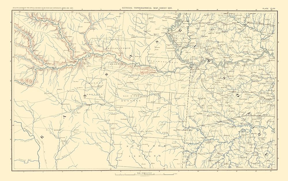 Parts of Kansas Missouri - Bien 1895