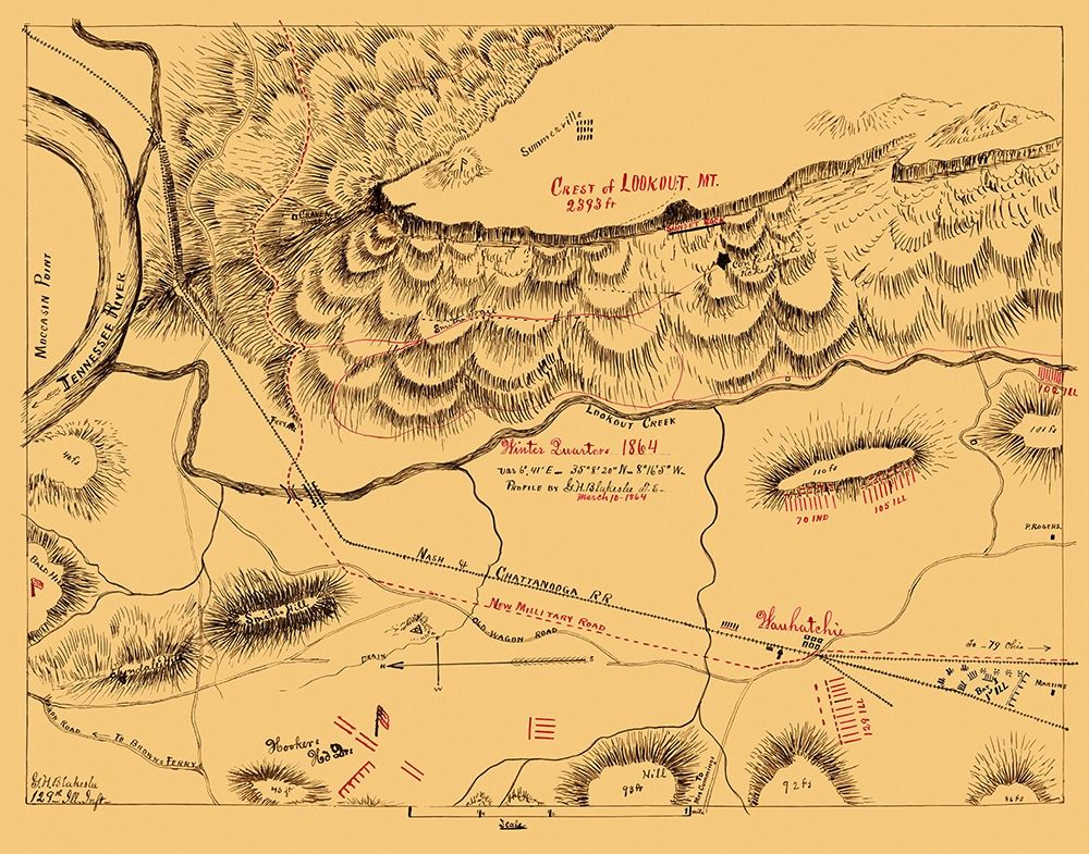 Lookout Mountain Battle Tennessee  - Blakeslee