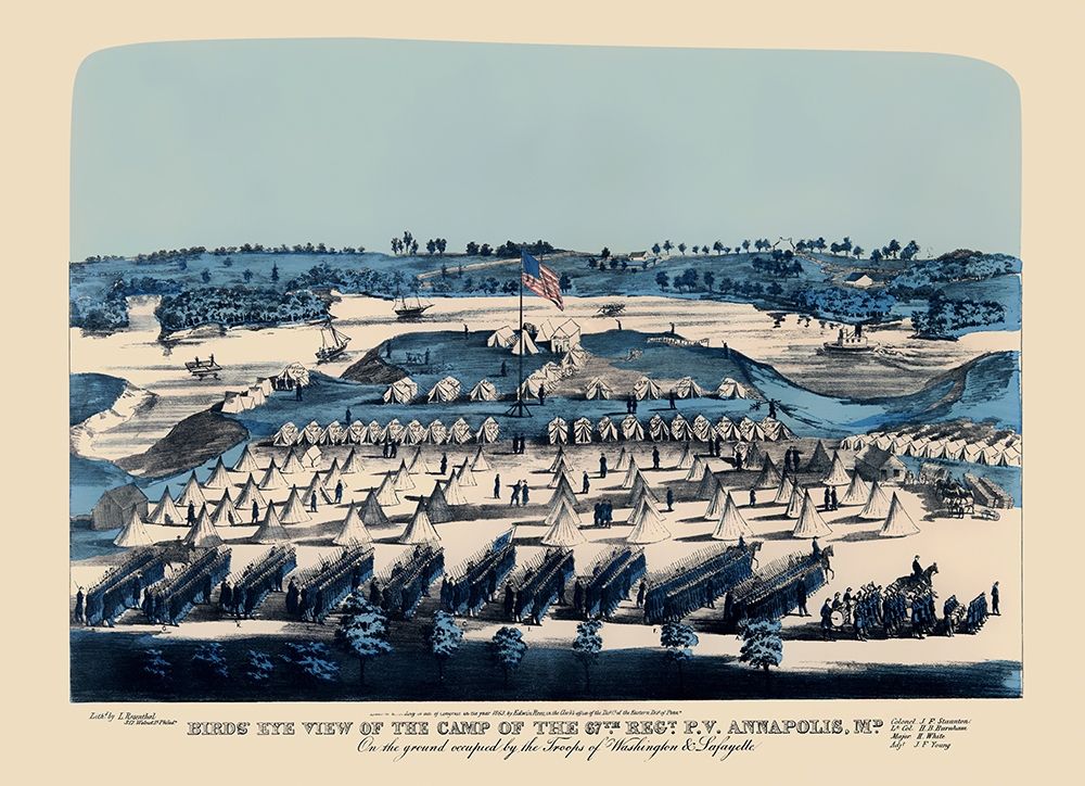 Camp of 67th Regiment - Rees 1863