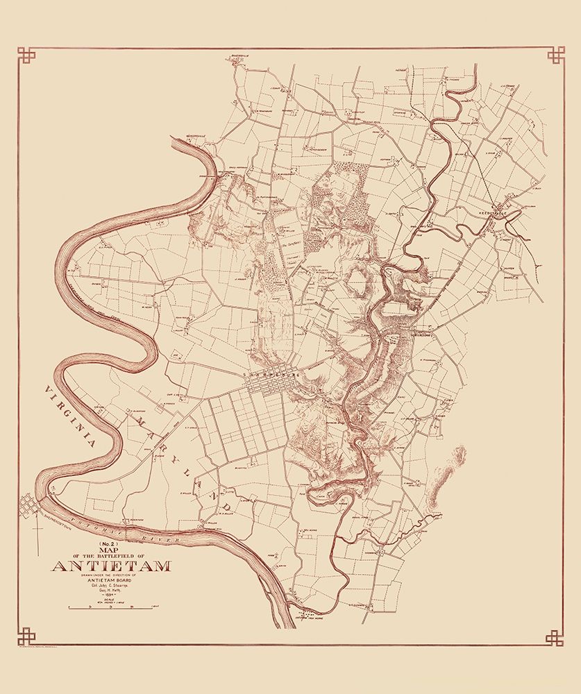 Antietam Battlefield  - Stearns 1894