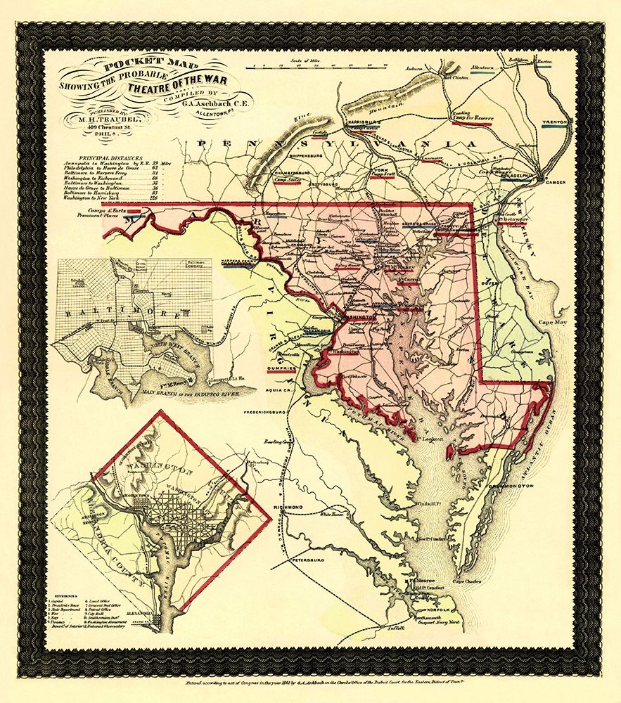 Theatre of War Maryland - Traubel 1861