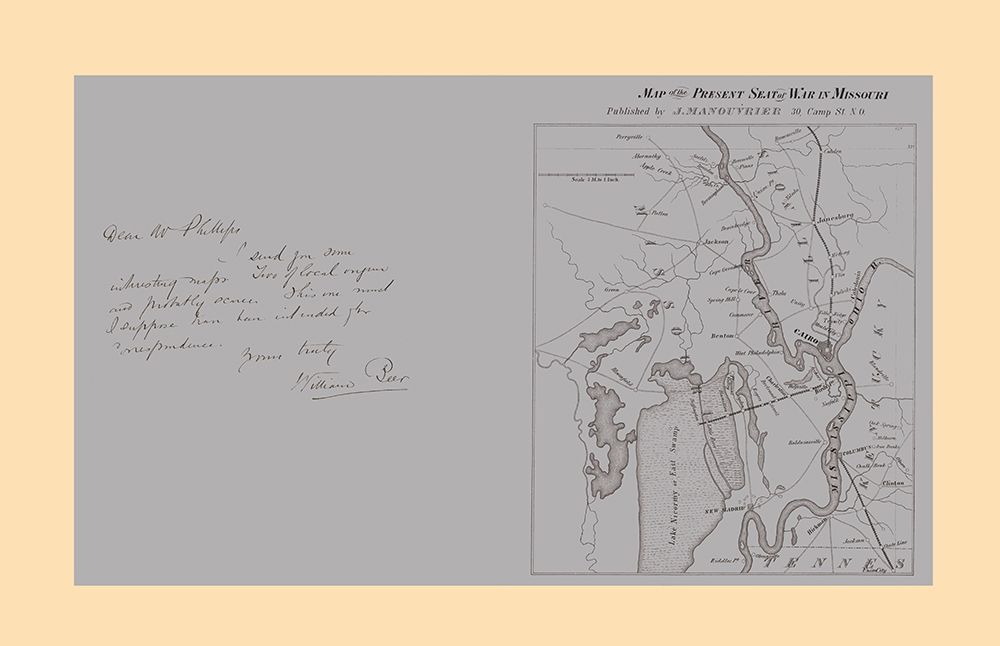 Seat of War Missouri - Manouvrier 1862