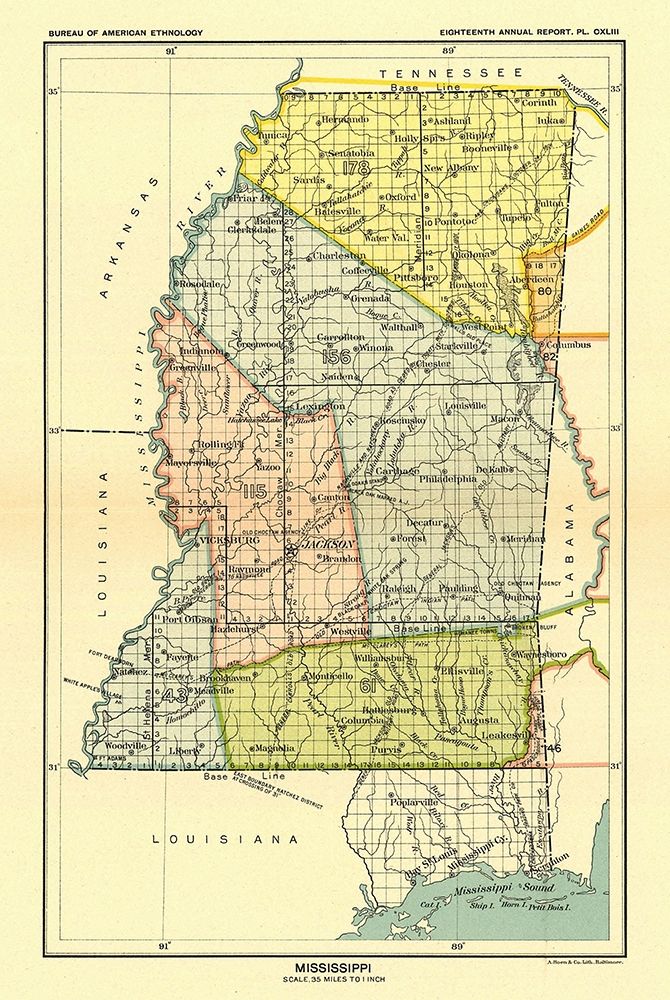 Mississippi - Hoen 1896