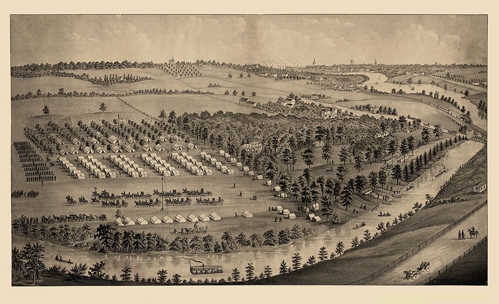 Gaylords Grove Cuyahoga Falls Ohio Army Camp