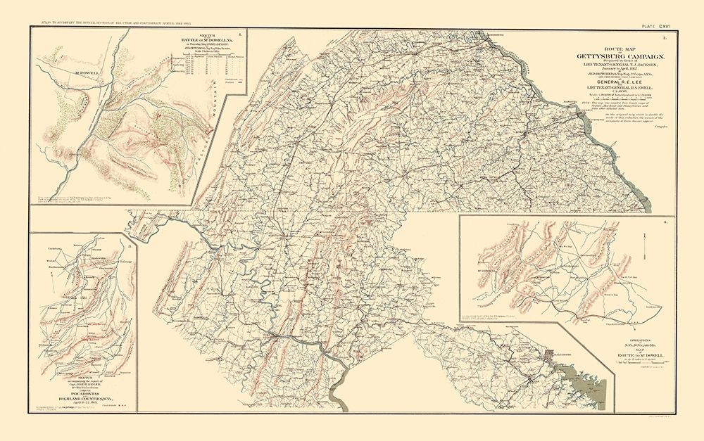 Route Battle Scout Sketches  - Hotchkiss 1895