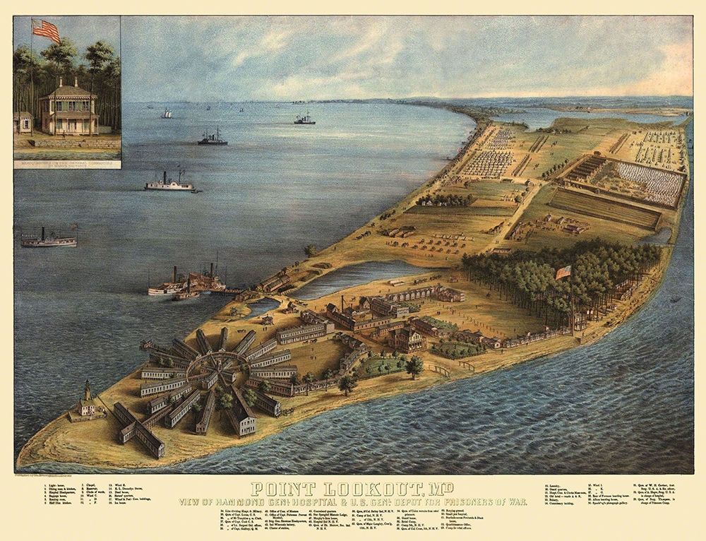 Point Lookout Maryland - Everett 1863