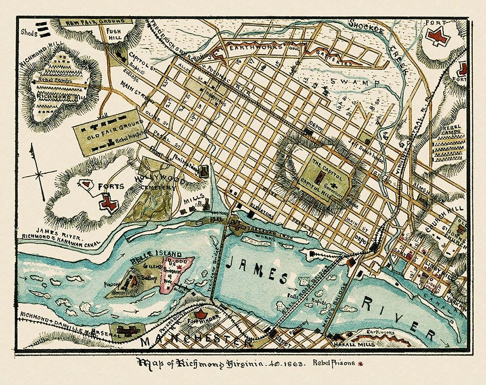 Richmond Virginia - Sneden 1863