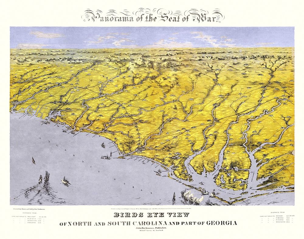 Carolinas Part of Georgia - Bachmann 1861