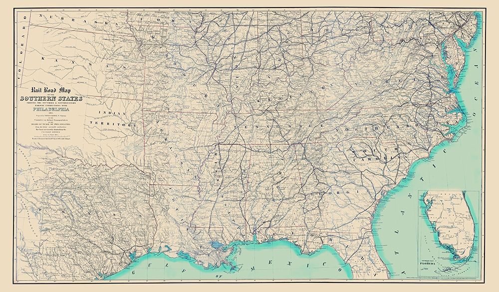 Railroad Southern States Connections Philadelphia