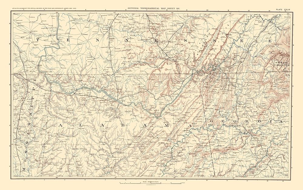 Southeastern United States -Bien 1895