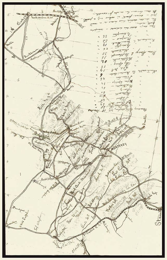 Virginia Between Staunton Clarksburg  - 1861